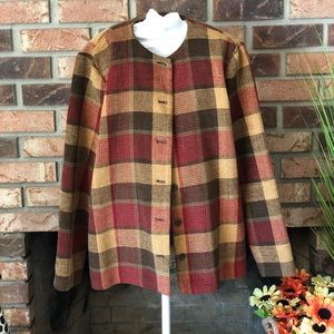 Alfred Dunner plaid blazer.
